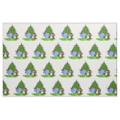 Paul Bunyan (rasiert) und blaues Stoff (Fat Quarter (45,7 x 55,9 cm))