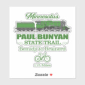 Paul Bunyan Staat Trail (RT2) Aufkleber (Blatt)