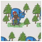 Paul Bunyan u. Baby mit Kiefer-Gewebe Stoff (Nahaufnahme)