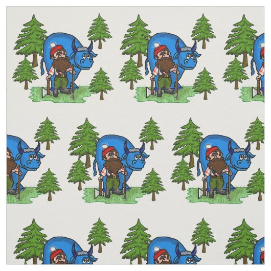 Paul Bunyan u. Baby mit Kiefer-Gewebe Stoff (Muster)