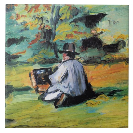 Paul Cezanne - A Painter at Work, Fliese (Vorderseite)