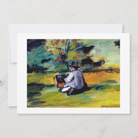 Paul Cezanne A Painter at Work impressionist art Ankündigung (Vorderseite)