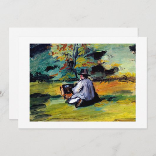 Paul Cezanne A Painter at Work impressionist art Ankündigung (Vorne/Hinten)