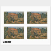 Paul Cezanne - Abandoned House Rechteckiger Aufkleber (Blatt)