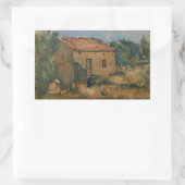 Paul Cezanne - Abandoned House Rechteckiger Aufkleber (Tasche)