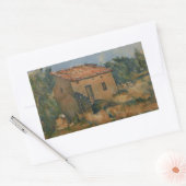 Paul Cezanne - Abandoned House Rechteckiger Aufkleber (Umschlag)