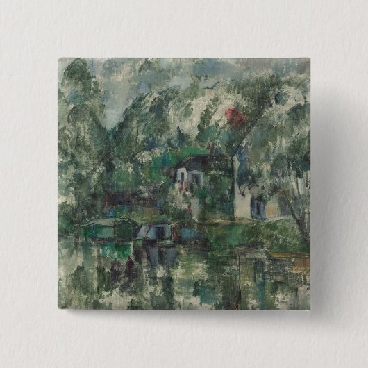 Paul Cezanne | am Rand des Wassers, C. 1890 (Öl O Button (Vorderseite)