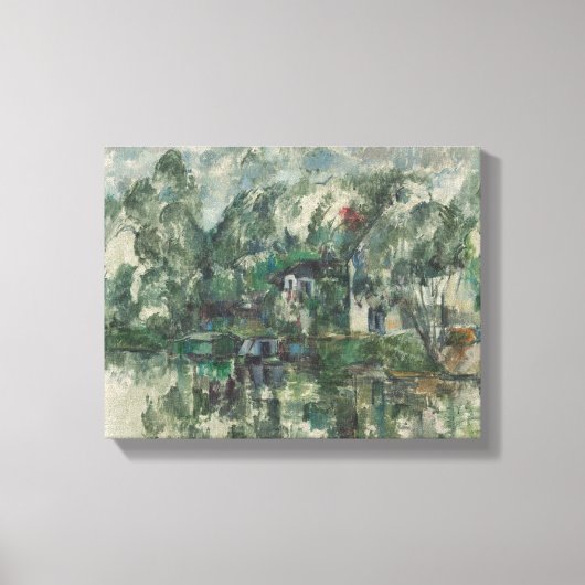 Paul Cezanne | Am Wasserrand, c. 1890 (Öl Leinwanddruck (Vorderseite)