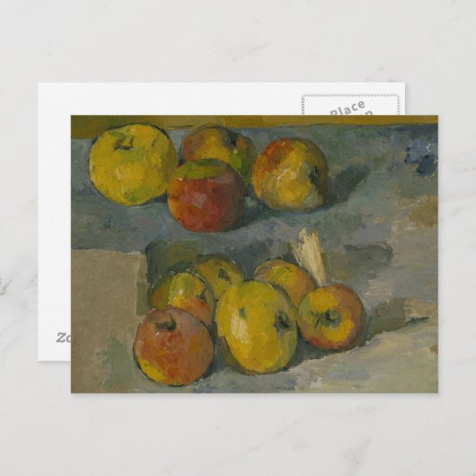 Paul Cezanne - Äpfel Postkarte (Vorne/Hinten)