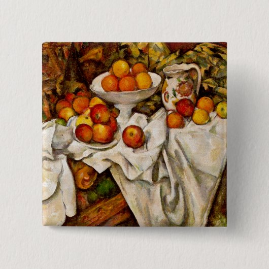 Paul Cézanne - Äpfel und Orangen Button (Vorderseite)