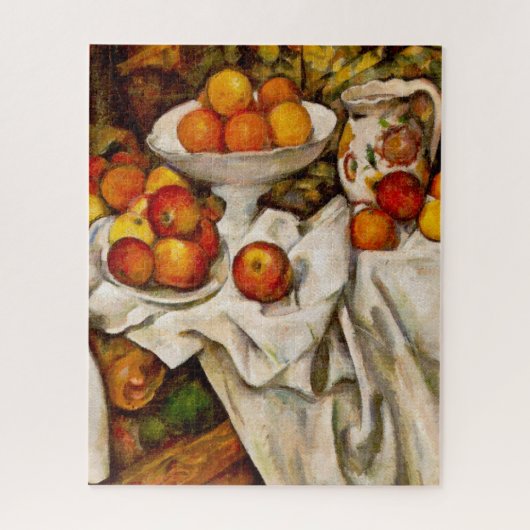 Paul Cézanne - Äpfel und Orangen Impressionist Puzzle (Vertikal)