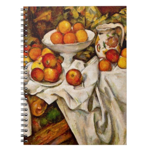 Paul Cézanne - Äpfel und Orangen Notizblock (Vorderseite)