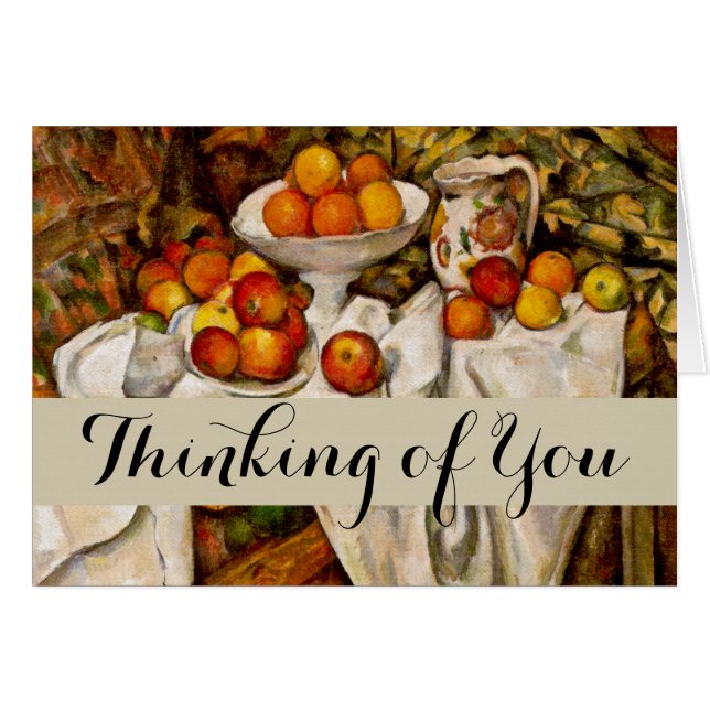 Paul Cezanne Apples Orange Impressionismus (Vorderseite (Horizontal))