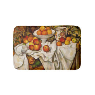 Paul Cezanne Apples Orange Impressionismus Badematte