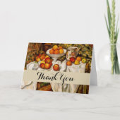 Paul Cezanne Apples Orange Impressionismus Dankeskarte (Vorderseite)