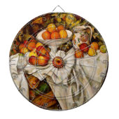 Paul Cezanne Apples Orange Impressionismus Dartscheibe (vorne)