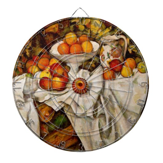 Paul Cezanne Apples Orange Impressionismus Dartscheibe (vorne)