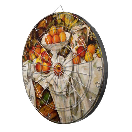 Paul Cezanne Apples Orange Impressionismus Dartscheibe (Vorderseite rechts)
