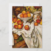 Paul Cezanne Apples Orange Impressionismus Einladung (Rückseite)