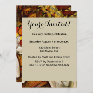 Paul Cezanne Apples Orange Impressionismus Einladung