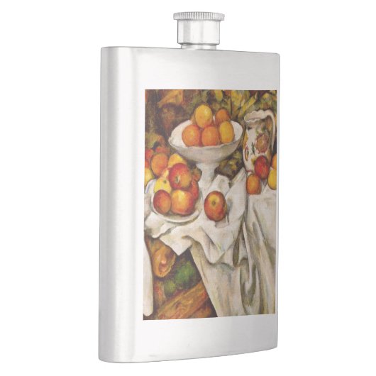 Paul Cezanne Apples Orange Impressionismus Flachmann (Rechts)