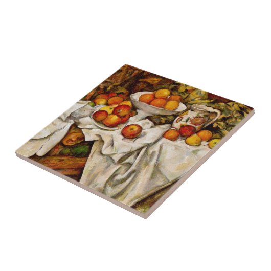 Paul Cezanne Apples Orange Impressionismus Fliese (Seite)