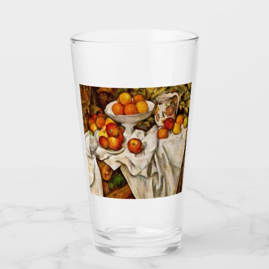Paul Cezanne Apples Orange Impressionismus Glas (Vorderseite)
