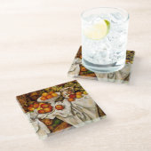 Paul Cezanne Apples Orange Impressionismus Glasuntersetzer (Schrägansicht)