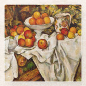 Paul Cezanne Apples Orange Impressionismus Glasuntersetzer (Vorderseite)