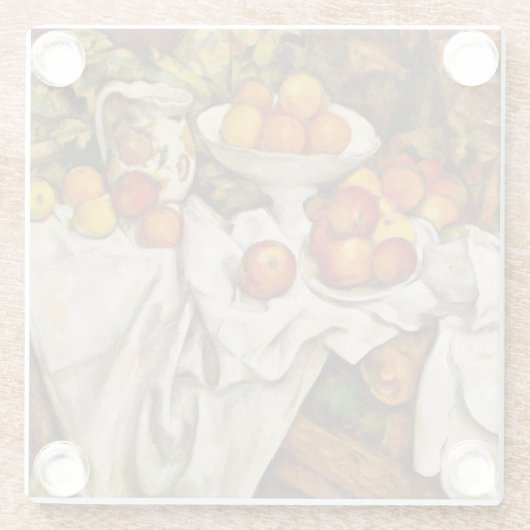 Paul Cezanne Apples Orange Impressionismus Glasuntersetzer (Rückseite)