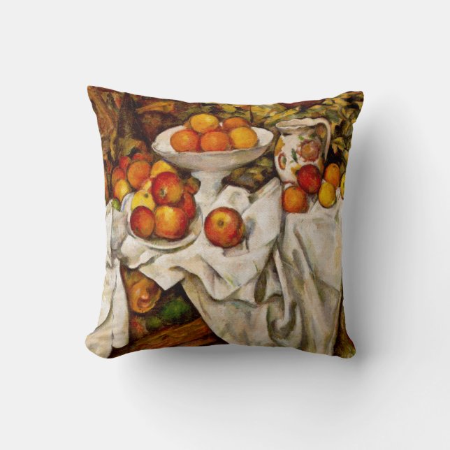 Paul Cezanne Apples Orange Impressionismus Kissen (Vorderseite)