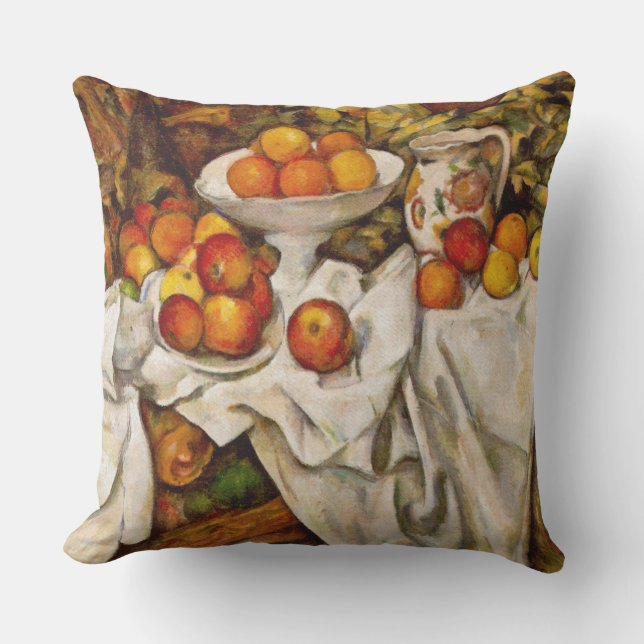 Paul Cezanne Apples Orange Impressionismus Kissen (Vorderseite)