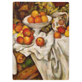 Paul Cezanne Apples Orange Impressionismus Klemmbrett (Rückseite)