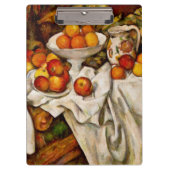Paul Cezanne Apples Orange Impressionismus Klemmbrett (Vorderseite)