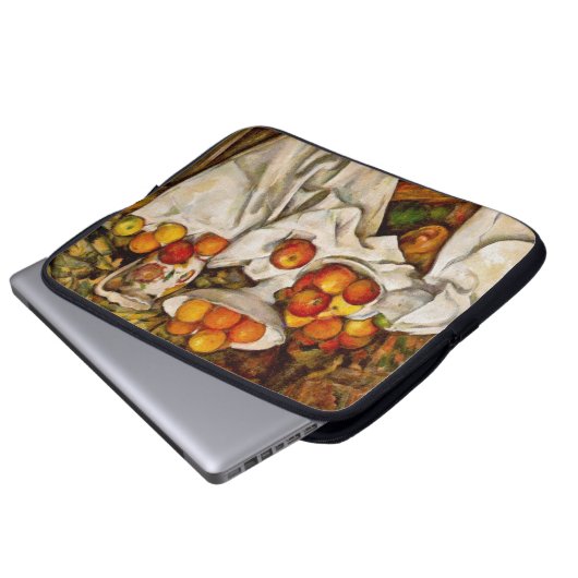 Paul Cezanne Apples Orange Impressionismus Laptopschutzhülle (Vorne Knopf)