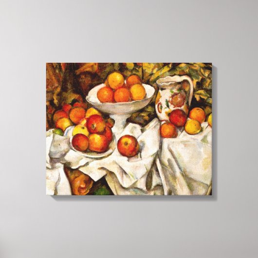 Paul Cezanne Apples Orange Impressionismus Leinwanddruck (Vorderseite)
