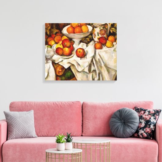 Paul Cezanne Apples Orange Impressionismus Leinwanddruck (Insitu (Wohnzimmer))