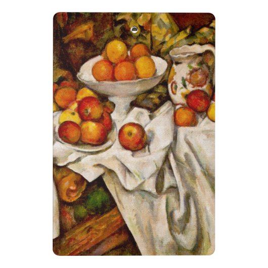 Paul Cezanne Apples Orange Impressionismus Mini Klemmbrett (Rückseite)
