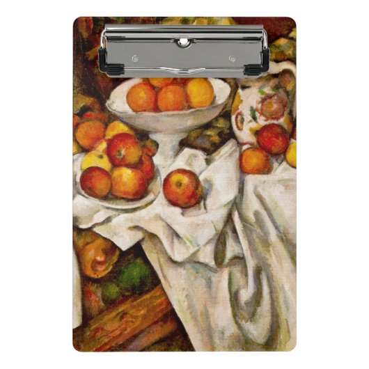 Paul Cezanne Apples Orange Impressionismus Mini Klemmbrett (Vorderseite)