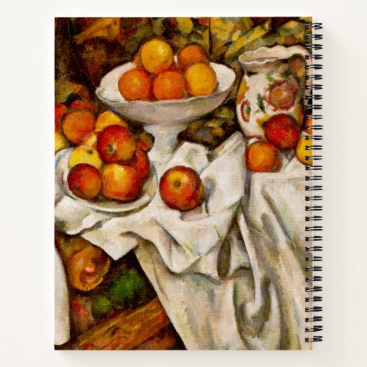 Paul Cezanne Apples Orange Impressionismus Notizblock (Rückseite)