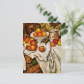 Paul Cezanne Apples Orange Impressionismus Postkarte (Stehend Vorderseite)
