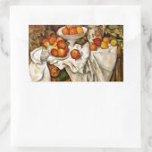 Paul Cezanne Apples Orange Impressionismus Rechteckiger Aufkleber (Tasche)