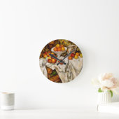 Paul Cezanne Apples Orange Impressionismus Runde Wanduhr (Zuhause)
