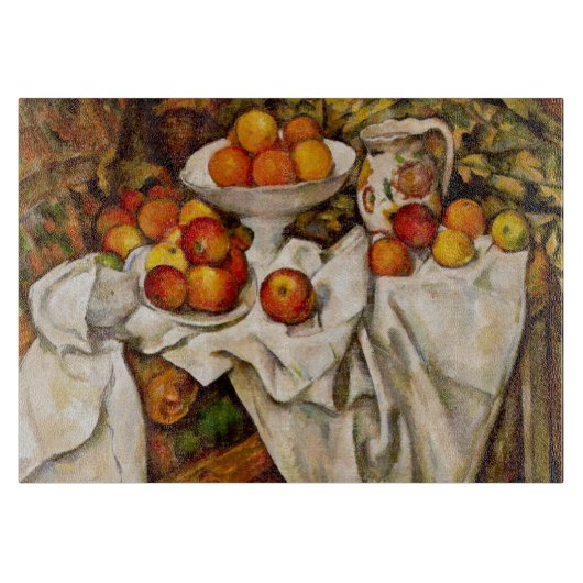 Paul Cezanne Apples Orange Impressionismus Schneidebrett (Vorderseite)