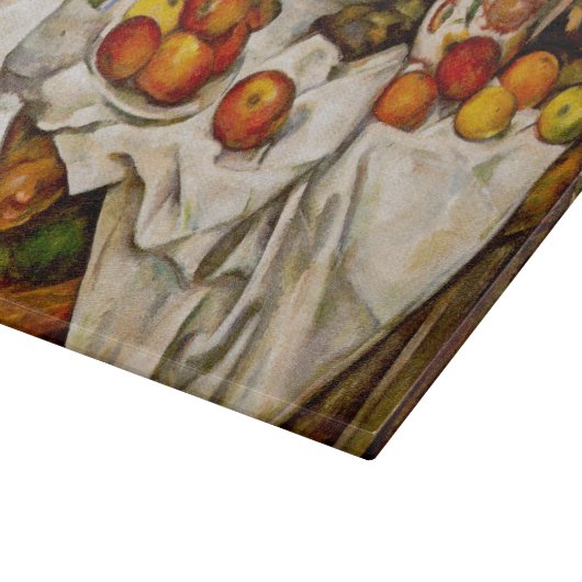 Paul Cezanne Apples Orange Impressionismus Schneidebrett (Ecke)