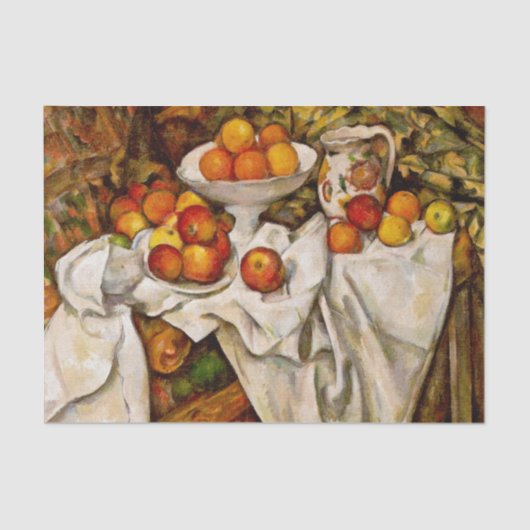 Paul Cezanne Apples Orange Impressionismus Seidenpapier (Vorderseite)