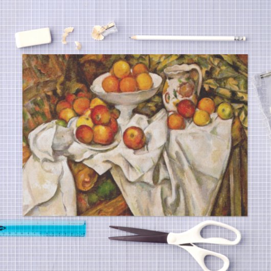 Paul Cezanne Apples Orange Impressionismus Seidenpapier (Handwerk)