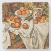 Paul Cezanne Apples Orange Impressionismus Steinuntersetzer (Vorderseite)