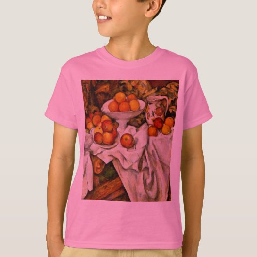 Paul Cezanne Apples Orange Impressionismus T-Shirt (Vorderseite)