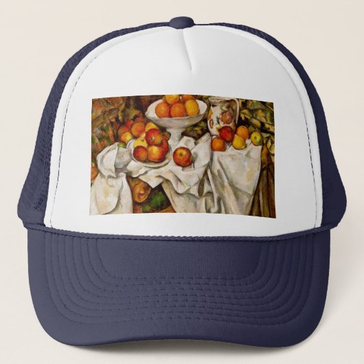 Paul Cezanne Apples Orange Impressionismus Truckerkappe (Vorderseite)